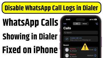 WhatsApp Calls Showing in Phone App Problem Fixed | iPhone Dialer Showing WhatsApp Call Logs Fixed