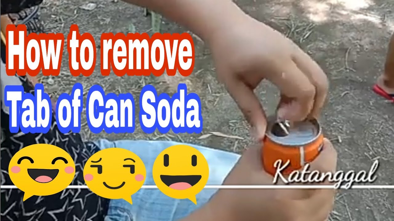 How To Remove Tab Of Can Soda YouTube