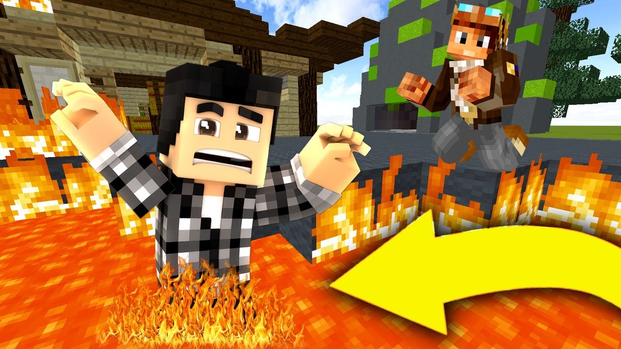 LE SOL C'EST DE LA LAVE CHALLENGE ! 🔥  Minecraft Skywars 