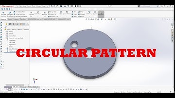 Solidworks beginners tutorial #34 - Circular Pattern in Hindi