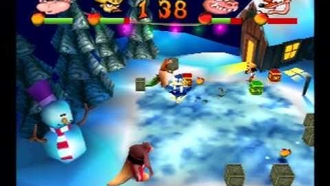 Crash Bash PS1 Cheats Invincibility Gameplay