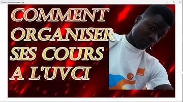 COMMENT ORANISER SES COURS A L
