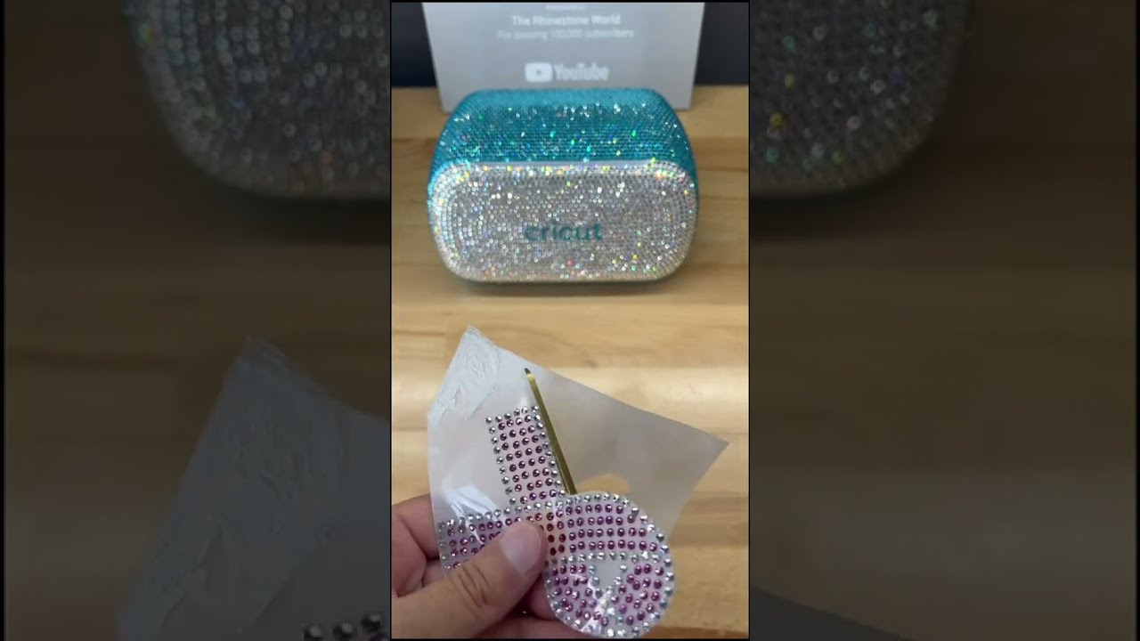 Rhinestone Decals Made With A Cricut And Bling Anything Material Rhinestones Rhinestonedecals Diy