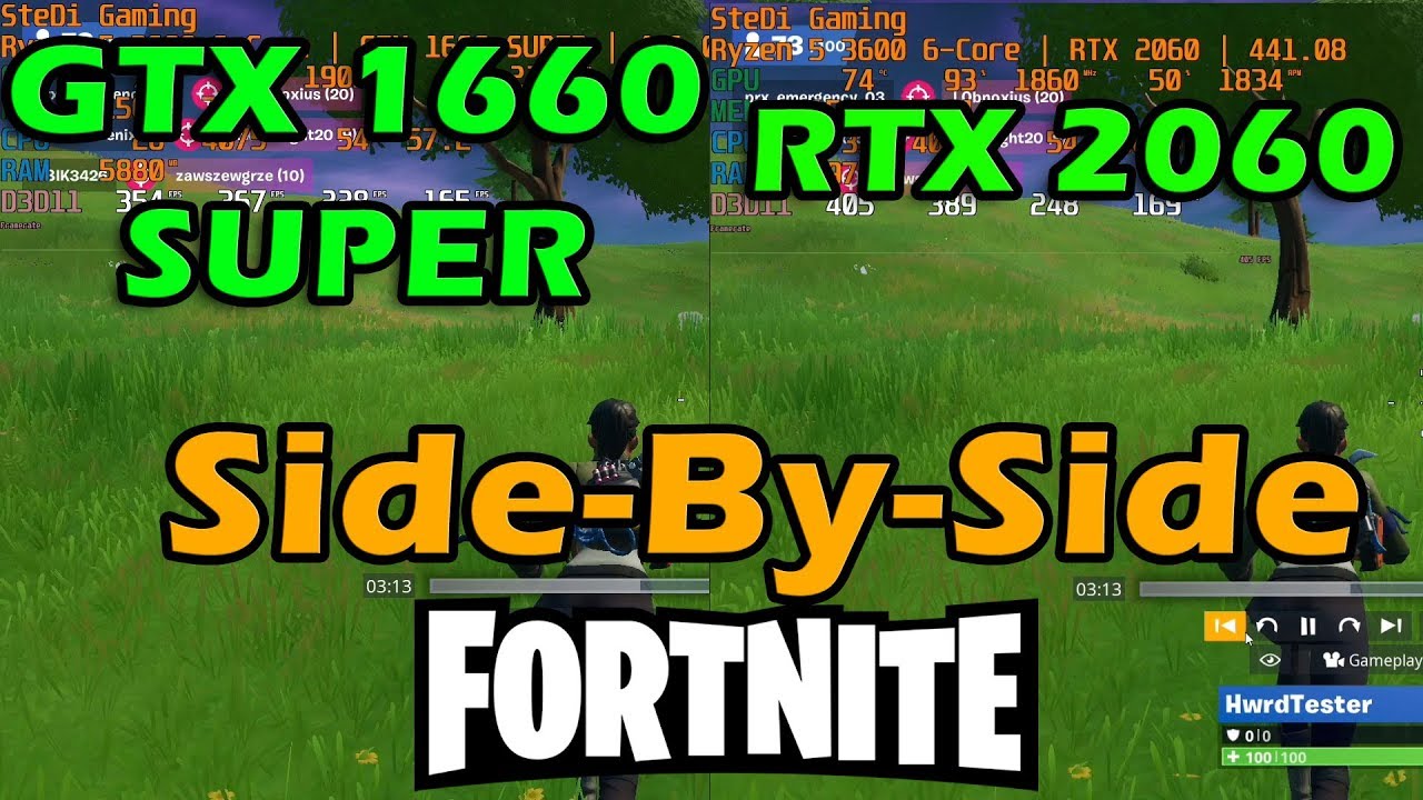 GTX 1660 SUPER vs. RTX 2060 Fortnite FPS Test With Ryzen 5 ... - 1280 x 720 jpeg 194kB