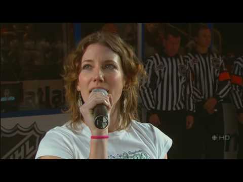 Kathleen Edwards - O Canada @ NHL All Star Game 2008