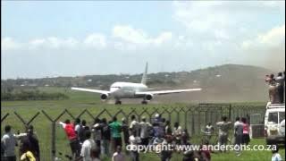 Record short takeoff by a 767-300  in Arusha Tanzania