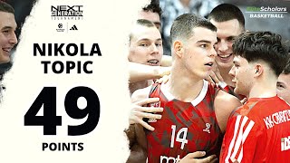 Nikola Topic ties ANGT SCORING RECORD with 49 POINTS vs Team Belgrade