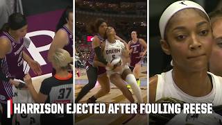 Isabelle Harrison ejected after a Flagrant 2 foul on Angel Reese | WNBA on ESPN