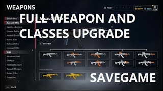 PC World War Z SaveGame (Money, Full weapon & Classes upgrade)