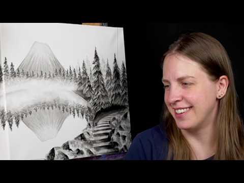 Painting Time-Lapse | "Torii Sumi-e"