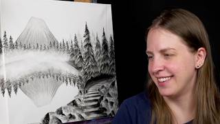 Painting Time-Lapse | "Torii Sumi-e"