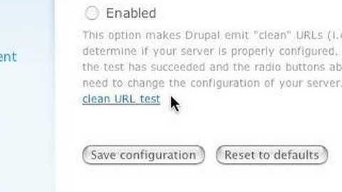 Tutorial Drupal parte 6 - clean urls