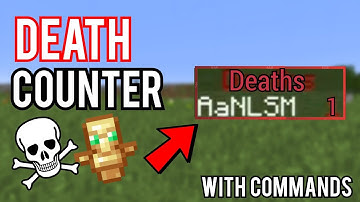 How to make a Death Counter in Minecraft (Command Block Tutorial) 2024