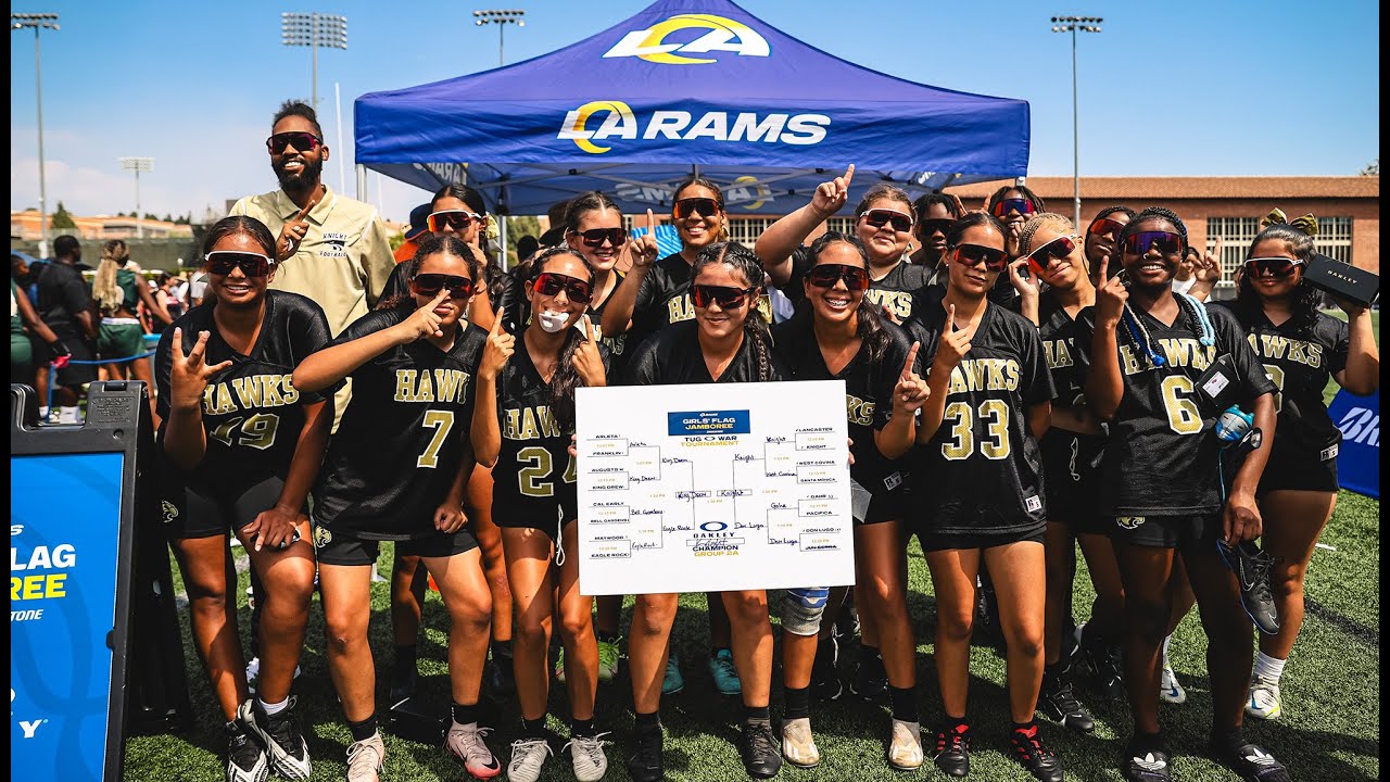 Big Plays And Inspiring Youth As Rams & Bridgestone Celebrate Second Girls' Flag Football Jamboree