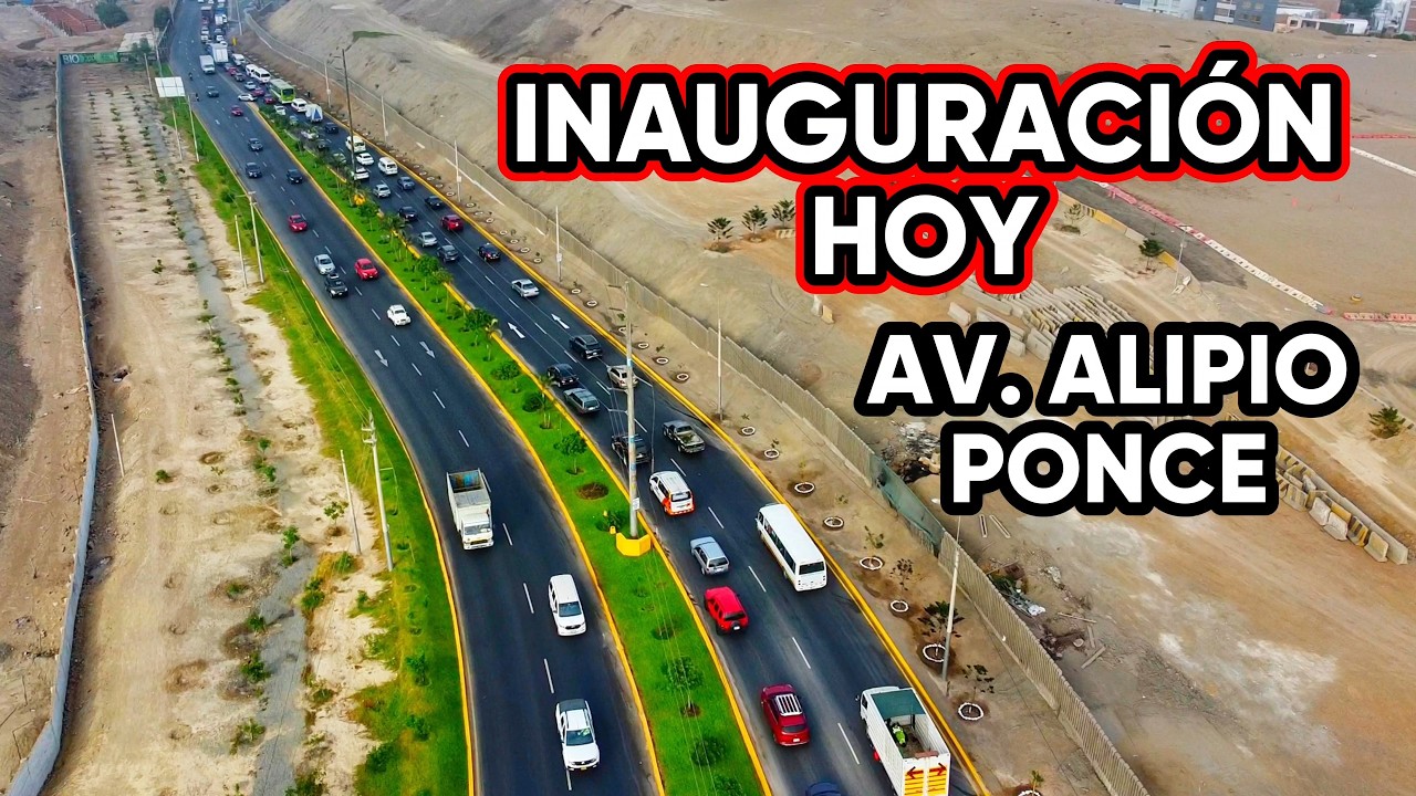 🎉 AV. ALIPIO PONCE LISTA | Inauguración HOY y estado de la vía