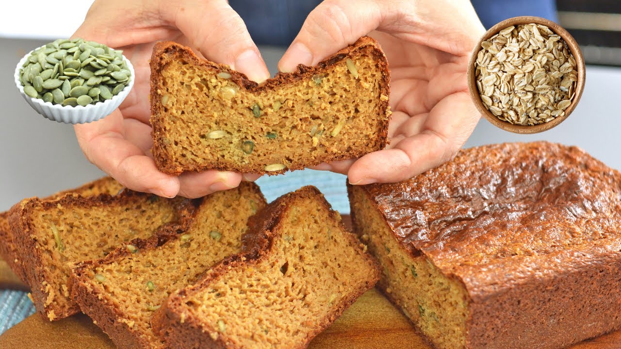 PÃO DE SEMENTES E FARINHA DE AVEIA SEM GLÚTEN | É SÓ MISTURAR E COLOCAR NO FORNO