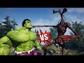 Hulk Vs Siren Head | Hulk Fight | Siren Head | SCP-096 vs Siren head | AMONG US