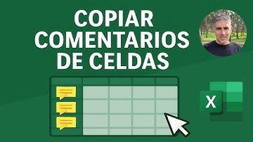 Buscar y copiar comentarios de celdas en una tabla de Excel