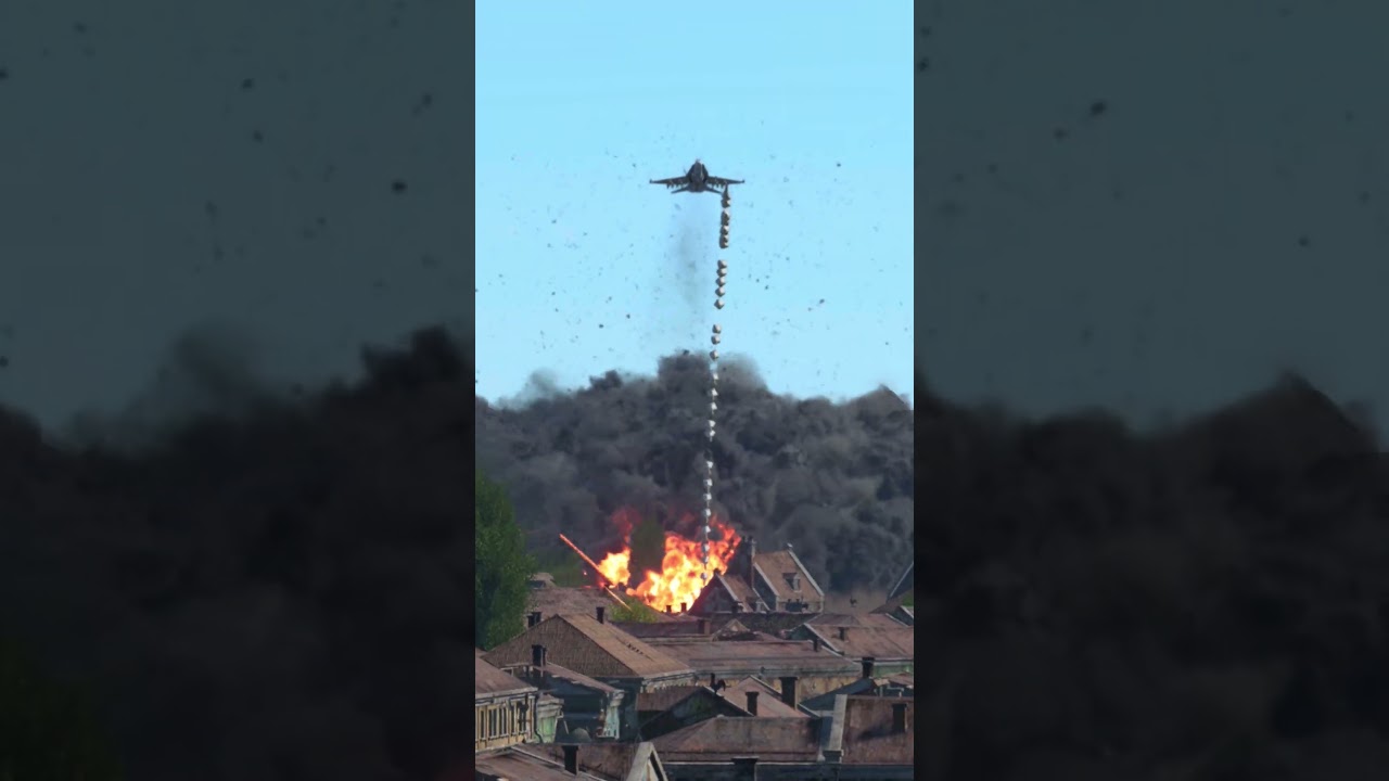 Precision Strike – Fighter Jet Drops Mk 83 Air Bomb