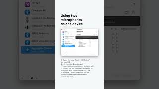 Record two USB microphones at the same time in any app