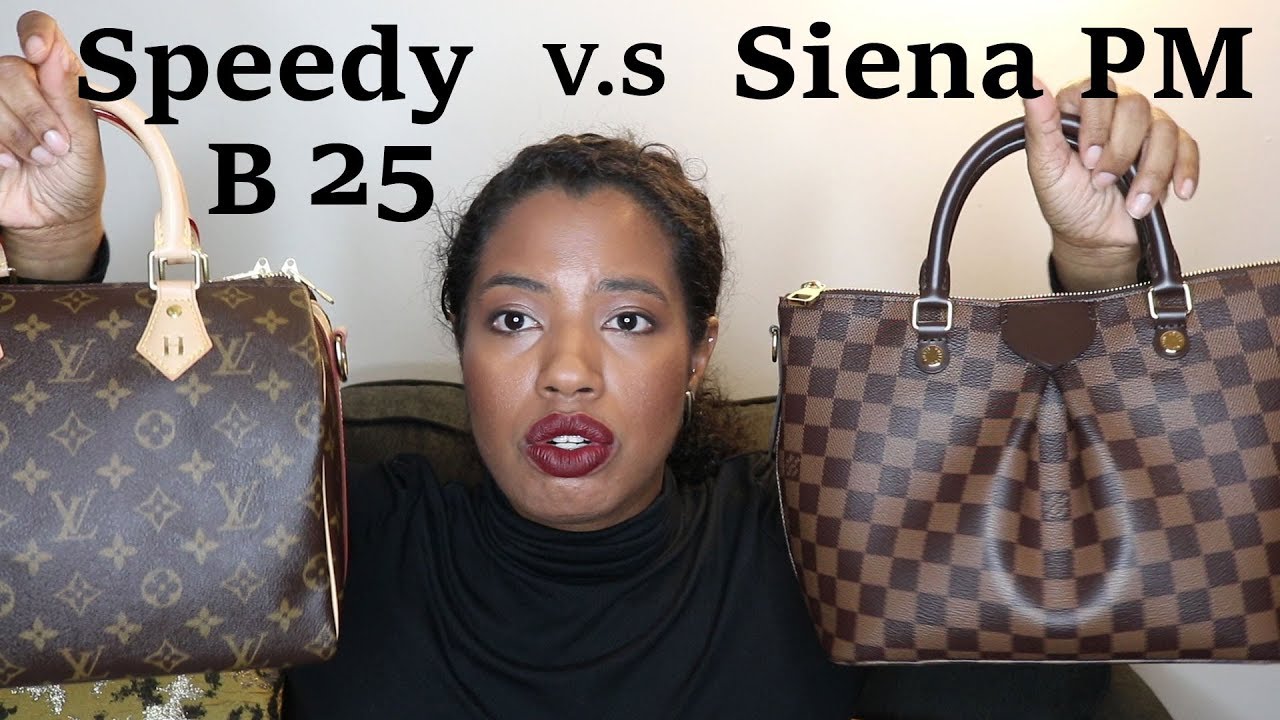 LOUIS VUITTON Siena PM VS. Speedy b 25 