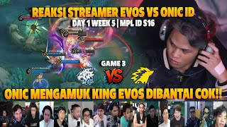 BLAZING DUET SKYLAR MENGERIKAN BRO❗REAKSI STREAMER MPL ID S16 EVOS VS ONIC ID | GAME 3