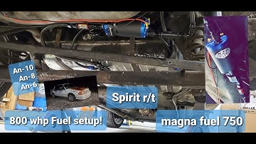 Building a 800 WHP Fuel system for the SLEEPER R/T! Magna fuel 750 with an10 to an8 with an6 return!