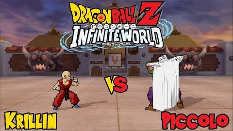 Krillin Vs. Piccolo (CPU Vs CPU) DBZ - INFINITE WORLD (Mod Budokai 4)