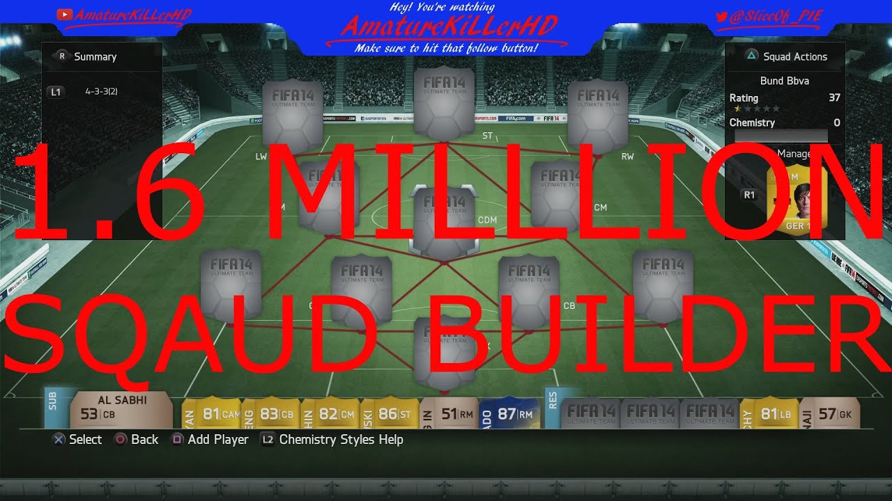 1.6 MILLION SQUAD BUILDER BUNDESLIGA ft. iMOTM MULLER, iMOTM KROOS - FIFA 14 ULTIMATE TEAM (PS4)