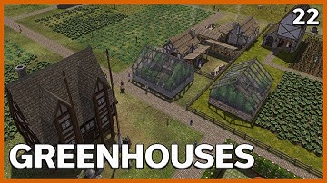 MegaMod 9 Banished Gameplay - Setting up Greenhouses