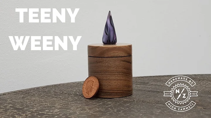 I made a Teeny Weeny pot with a lid and resin finial