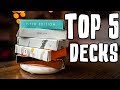 MAGICIAN’S TOP 5 FAVORITE DECKS OF PLAYING CARDS!! (Top 5 and GIVEAWAY!)