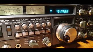 Sommerkamp FT-102, MFJ-949E Tuner Antenna, JPC-12 Portable Vertical Antenna Indoor