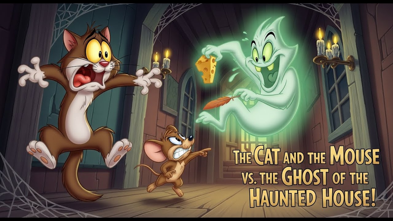 The Cat and the Mouse vs. the Ghost of the Haunted House! - YouTube