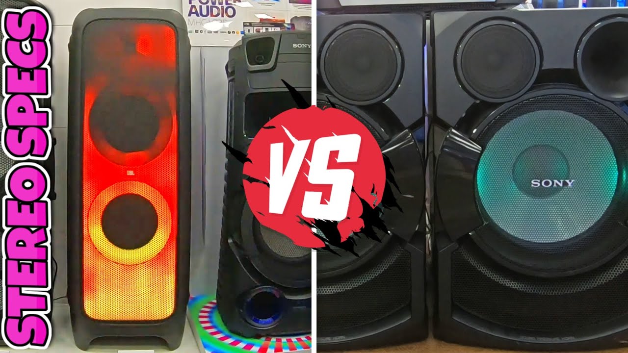 JBL PARTYBOX 1000 vs SONY SHAKE X70D Expensive Top HIGH TECH AUDIO SYSTEMS Bass TEST YouTube