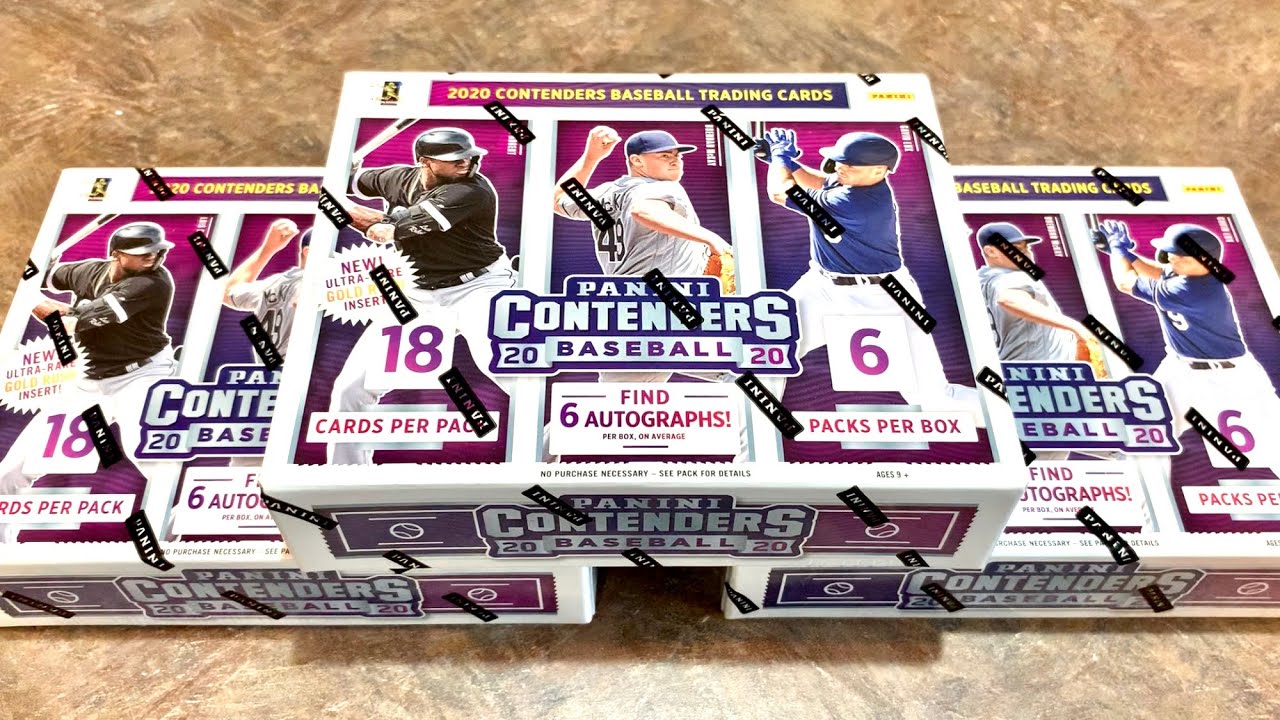 NEW RELEASE! 2020 PANINI CONTENDERS BASEBALL CARDS! (1 auto per pack ...