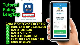 Cara Pinjam Uang Di BRIMO | Lansung Cair Rp 25.000.000 Tanpa Ke Bank BRI