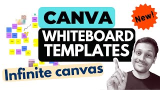 Canva Whiteboard Templates - NEW with Infinite Canvas | How to use &amp; Features