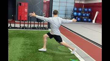 Forward Lunge w/ T-Spine Rotation to OH Reach