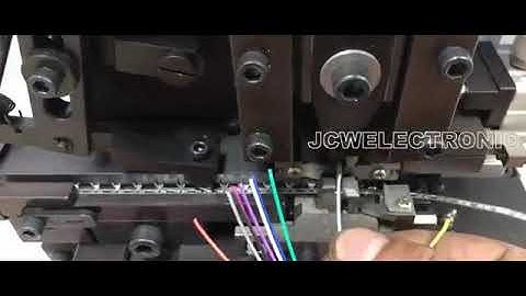 Semiautomatic wire stripping with side feed terminal crimping machine