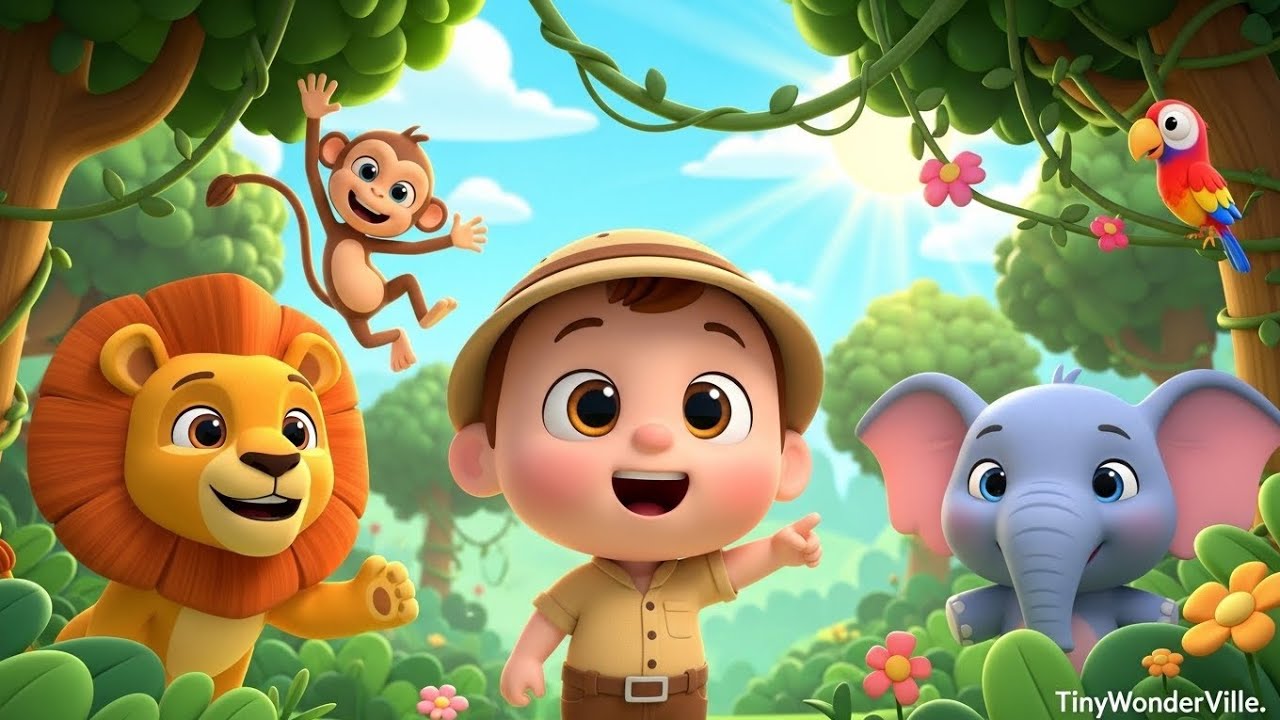 🦜 Let’s Explore the Jungle! | Fun Adventure for Little Kids
