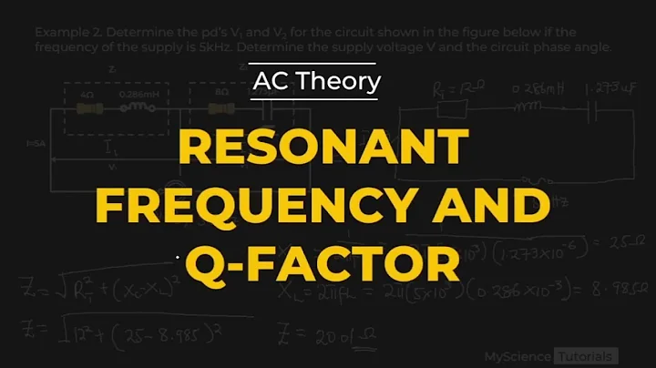 How to calculate Resonant frequency and Q-factor in an ac circuit