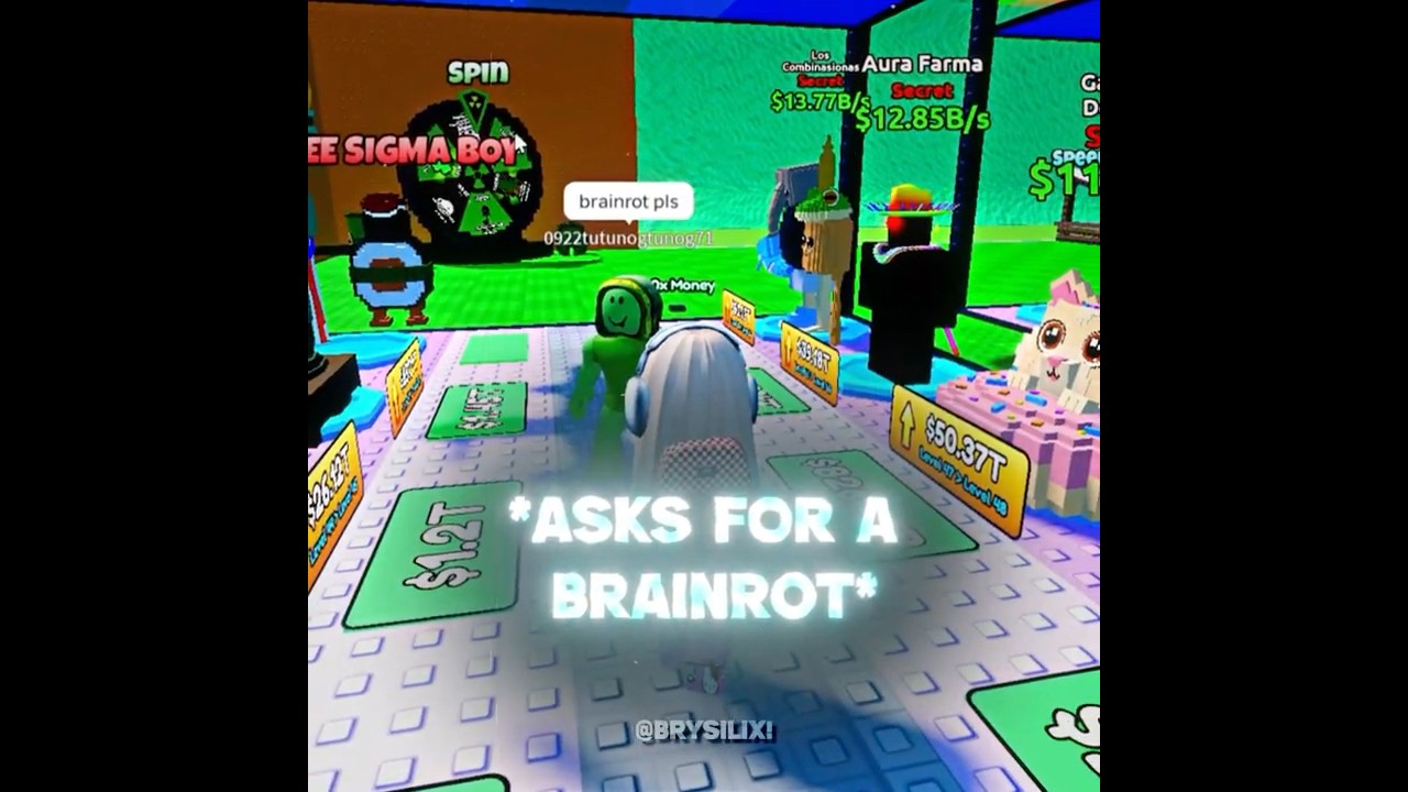 i gave him the most *OP* brainrot! 💪❤️| Roblox Escape Tsunami For Brainrot 🌊
