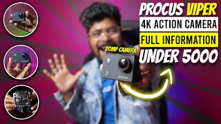 Procus Viper 20MP Action Camera Unboxing & Review | How To Mount Your Action Camera On helmet & Bike