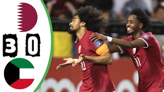 QATAR 3 0 KUWAIT | EXTENDS HIGHLIGHTS | ALL GOALS