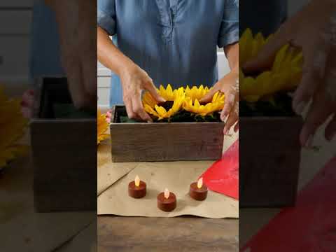 How to Make a Sunflower Votive Candle Holder