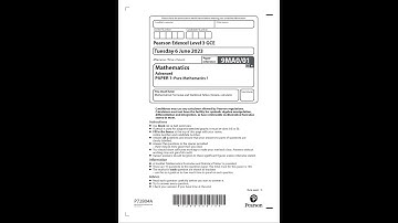 PEARSON EDEXCEL A LEVEL MATHEMATICS PAPER 1 2023 (9MA0/01: Pure Mathematics 1)