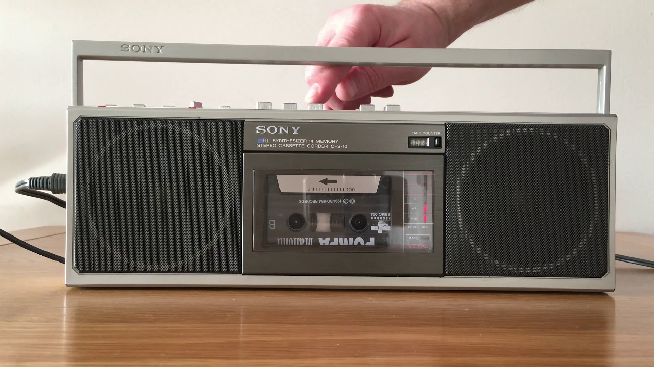 SONY CFS-10 Mini Stereo Cassette Corder - YouTube