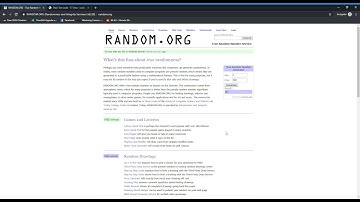 Làm giả kết quả trên trang random.org | Generate fake results on random.org