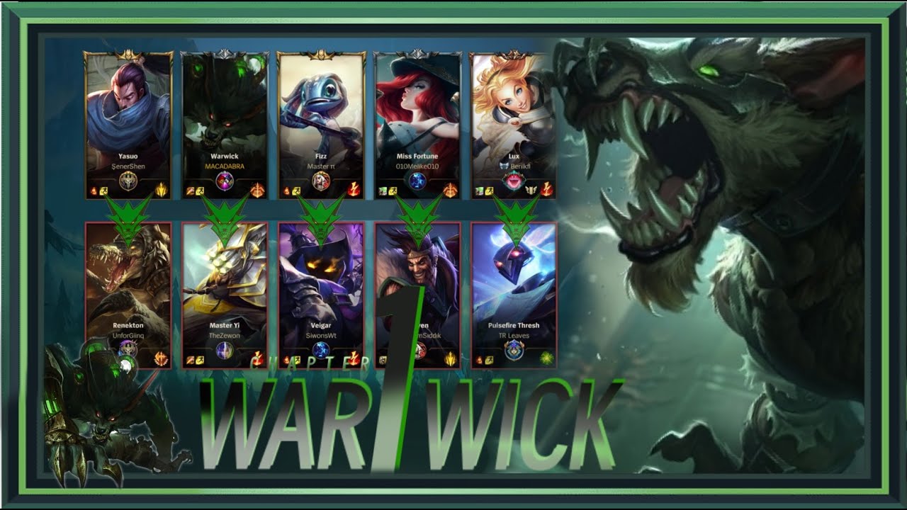Warwick Chapter 1 / LoL Wild Rift Warwick Nasıl Oynanır ?(Stream Cam ...